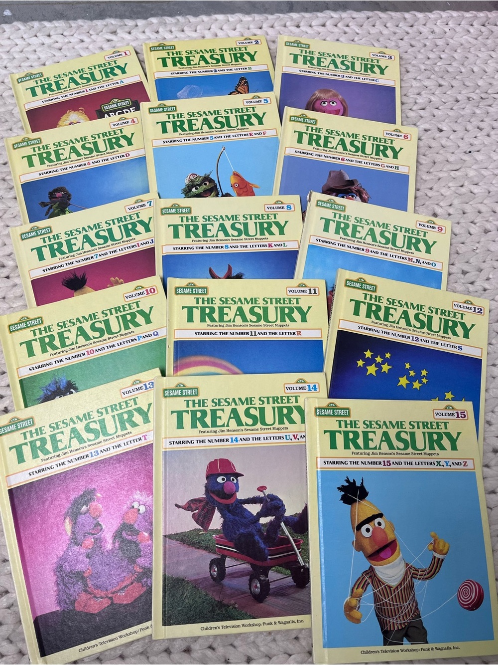 Sesame Street Treasury Book Set - Blue, Green, Purple, Yellow, Cream